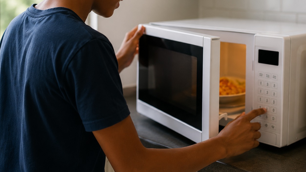 Um micro-ondas novo para facilitar a rotina da casa