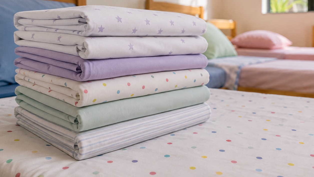Lençóis novos para crianças e adolescentes